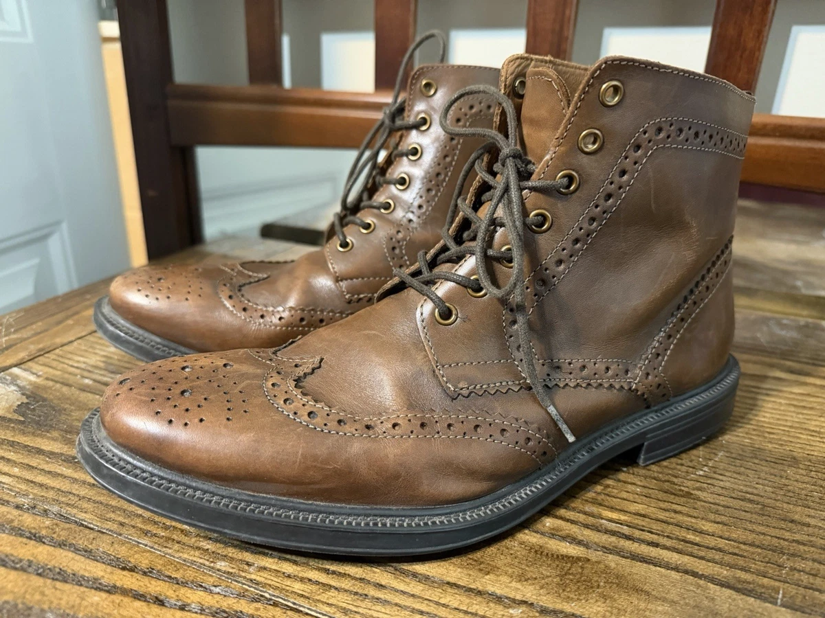 Stafford Brown Lace Up Boots for Men for Sale | Shop New 