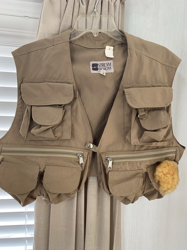 NWT Vintage Stream Designs Fly Fishing Gorpcore Vest, Size L