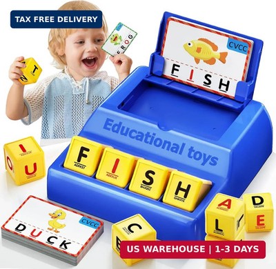 Montessori Matching Letter Game for Kids Ages 3-8 | Educational Learning Spellin