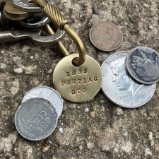 1966 Pontiac GTO Solid Brass Key Fob ‘66 Pontiac GTO