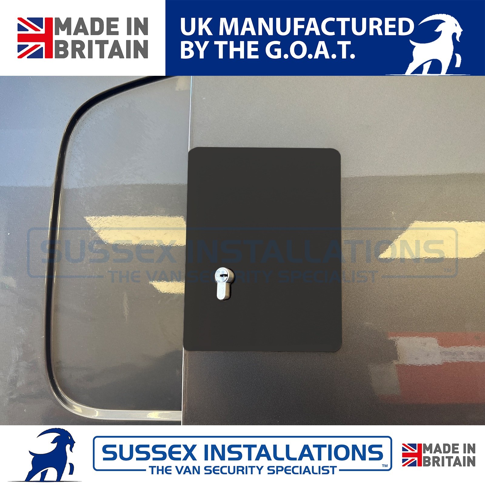 For Peugeot Expert (2017-Onwards) Right Side Door Deadlock Shield Black