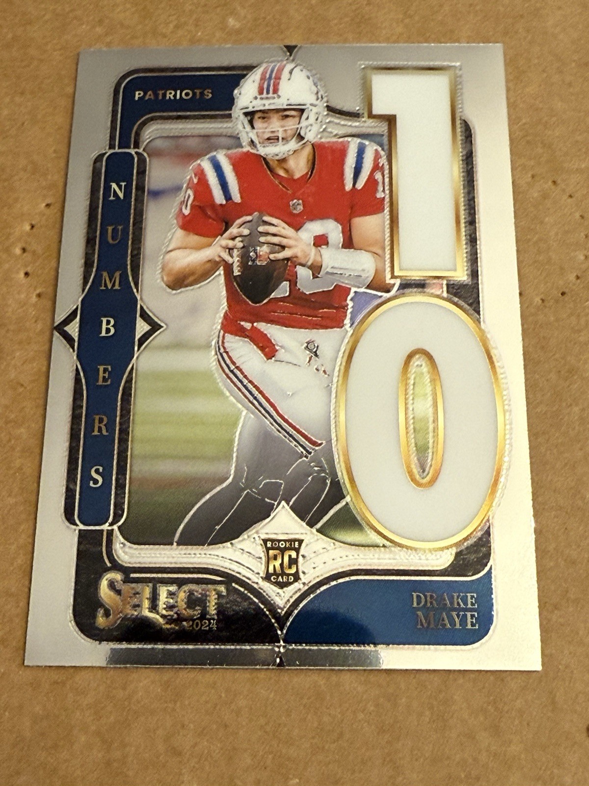 2024 Panini Select Drake Maye Numbers Insert Rookie Card 20 Patriots RC