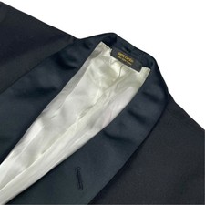 VTG Pierre Cardin Men's Shawl Collar One-Button Tuxedo Jacket Black 40R US