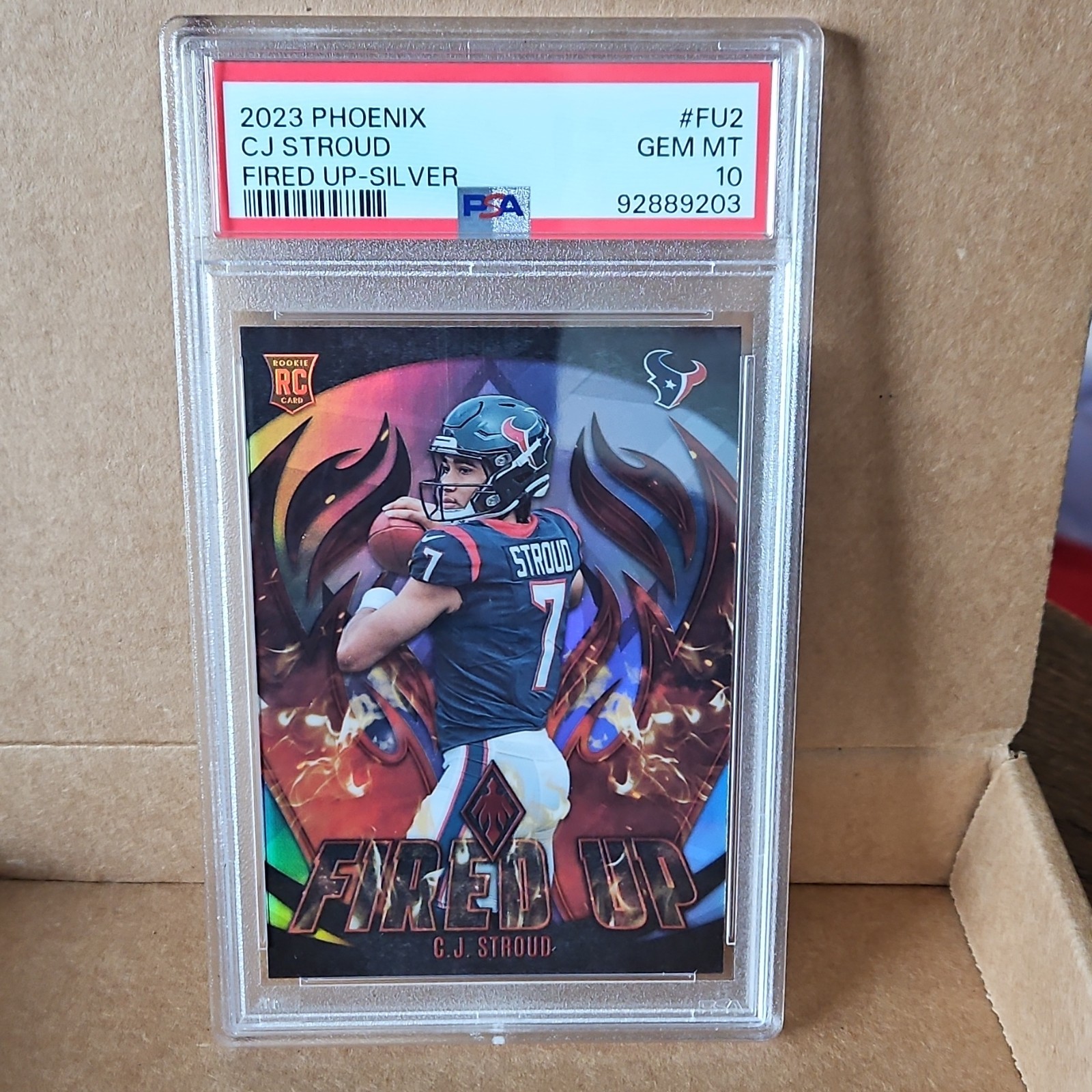 CJ Stroud Panini Phoenix Fired Up #FU2 Silver