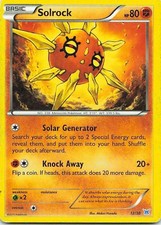 Solrock 12/30 Double Crisis Common LP Pokemon TCG