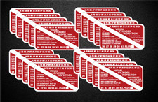 Visual Cylinder Inspection Sticker Decal 20 Pack 1.75" x 3" V.I. Plus P962