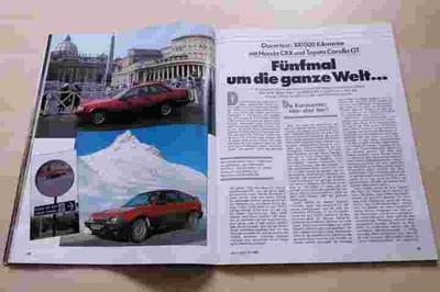 Sport Auto 12/1985 Wirklich gut? Honda CRX mit 100PS im 100TKM-Dauertest auf 3 S
