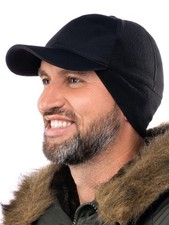 2SBR 2SABERS Mens Winter Hat with Earflaps and Visor - Warm Trucker Baseball ...