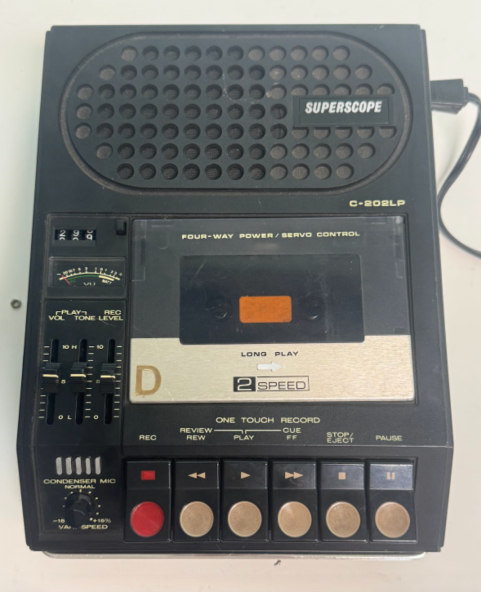 Marantz Superscope Cassette Player Recorder 2 Speed Model C-202LP