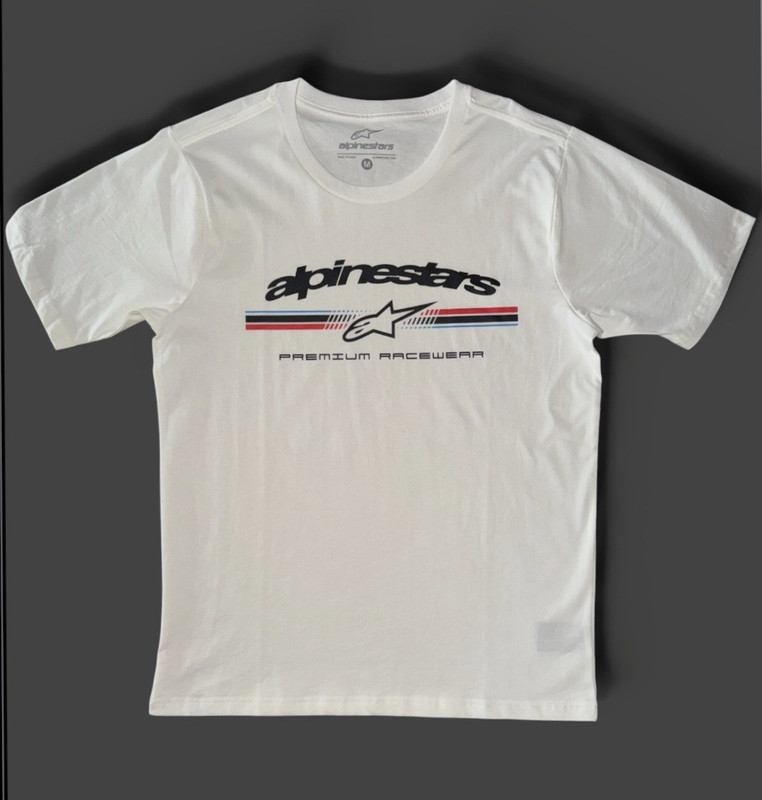 Alpinestars Premium Racewear White T-Shirt Original Men’s Size M