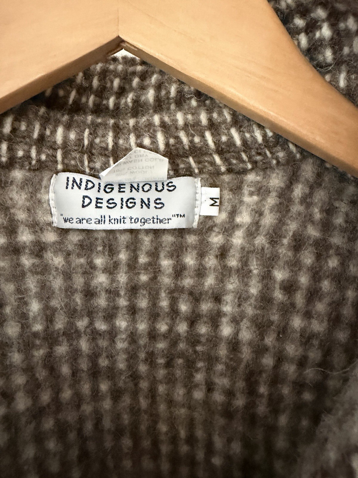 Indigenous Designs Wool Button Up Jacket / Coat i… - image 2