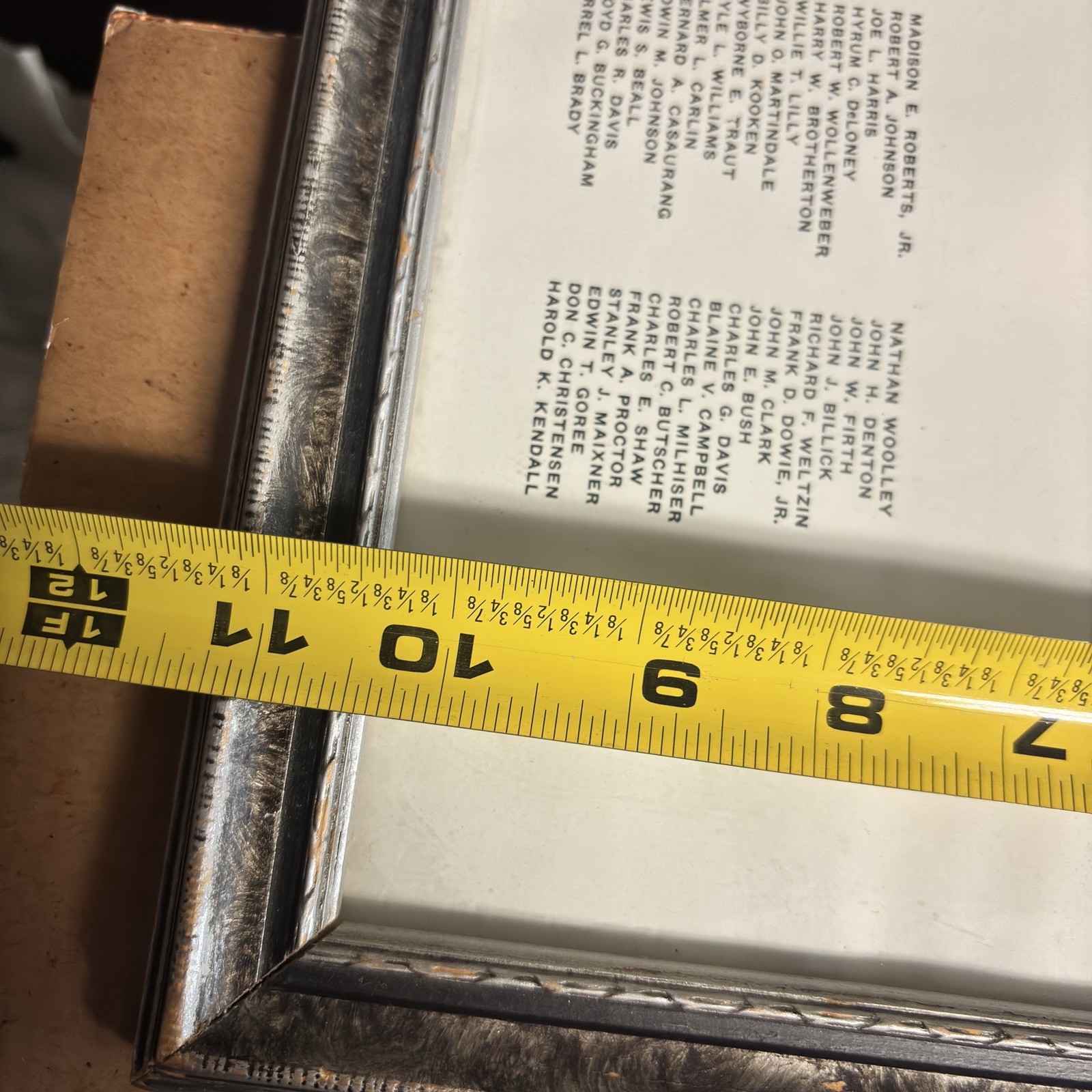 WWII USA Air Corps 1941 Cal-Aero Academy Class 42-D Panoramic Photo Framed 30x10