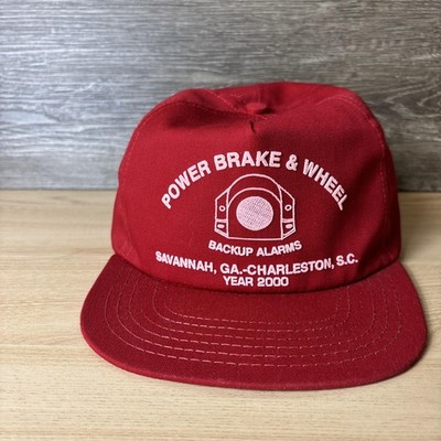 Vintage Power Brake Hat Cap Snap Back Advertising Trucker Mens Savannah 2000s