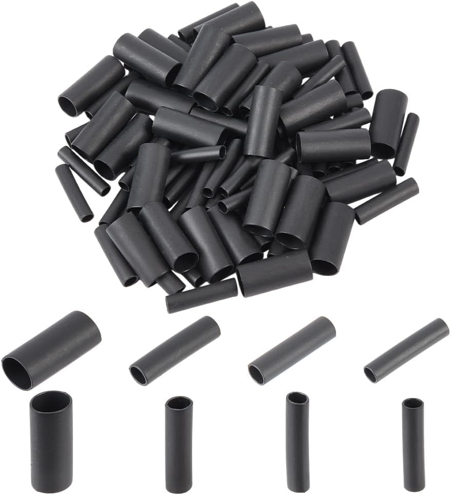 120 Pcs Pastic Shoelace Tips, 4 Sizes Paracord End Caps Shoelace Cords End Ti...