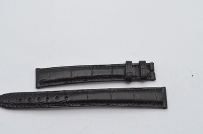 BLANCPAIN Leather Strap 14MM for Deployant Clasp 12MM Black New 14-12 3