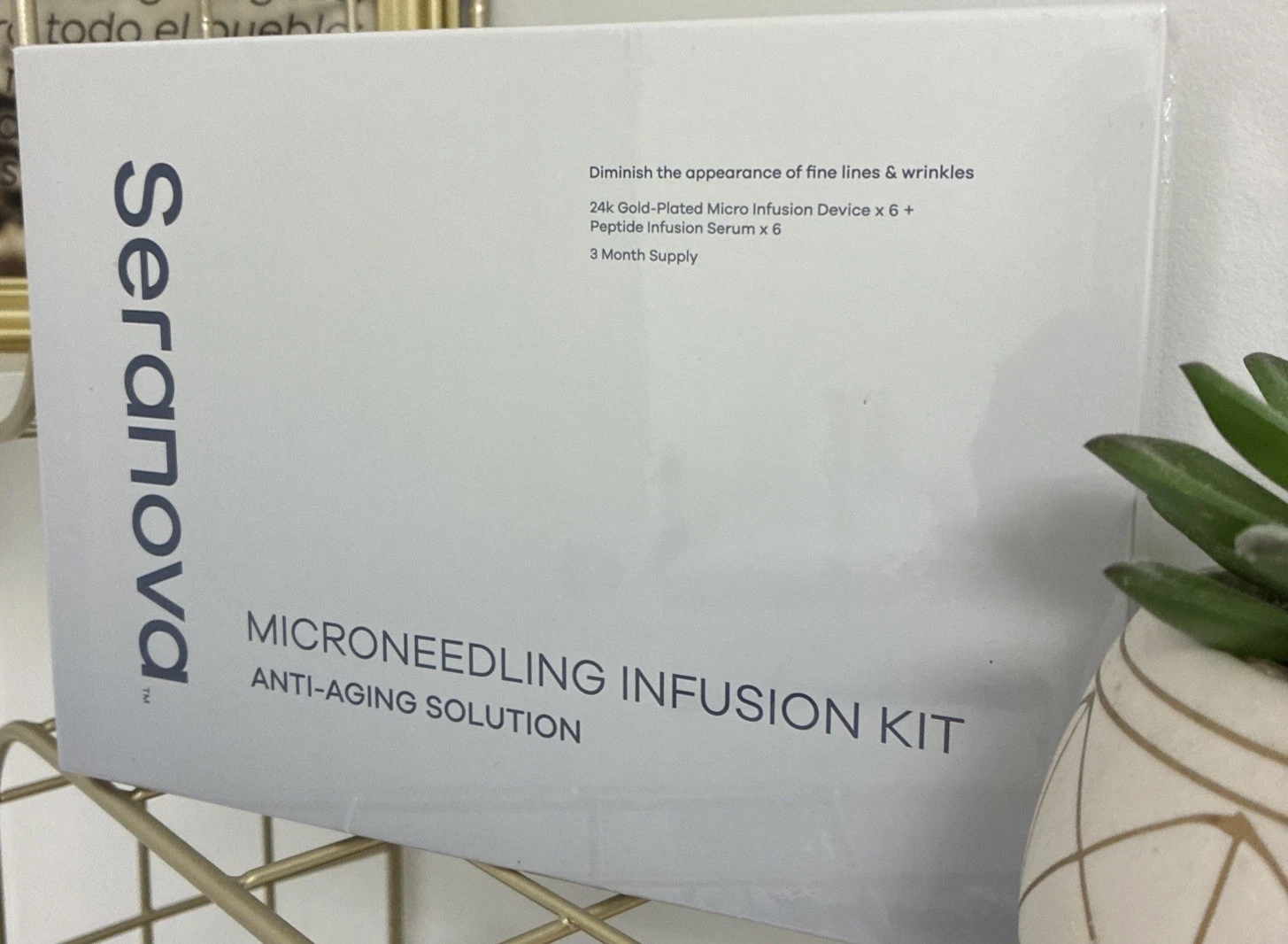 Seranova Microneedling Infusion Kit Anti Aging Solution 3 Month 2029 Sealed Box@