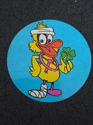 Duck after car accident   sticker / decal   *from collection* 1511