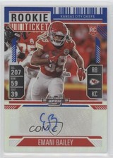 2024 Contenders Optic Rookie Ticket Blue Prizm 10/75 Emani Bailey #177 Auto 1n9r