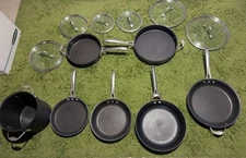 Calphalon Hard-Anodized Nonstick Cookware Set – 12 Pieces – Used, Good Condition