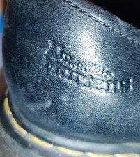 Rare, discontinued Dr. Martens 8651 black leather lace-up oxford shoes.