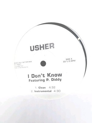 Usher Ft P Diddy I Don't Know VG+ Promo 12 Inch Vinyl