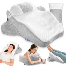 ZIKEE Ergonomic Multi-Positional Wedge Pillow for Stomach Sleepers, Scientifi...