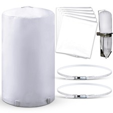 8 Pcs Dust Collector Bags and Band Clamps Set, Filter Bag, Fit for Dust Colle...