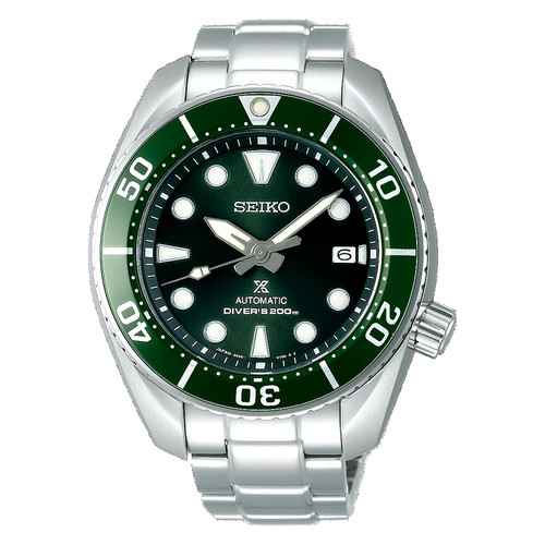 Seiko Prospex Sumo 45 MM Stainless Steel Automatic Green Divers Watch SPB103J1