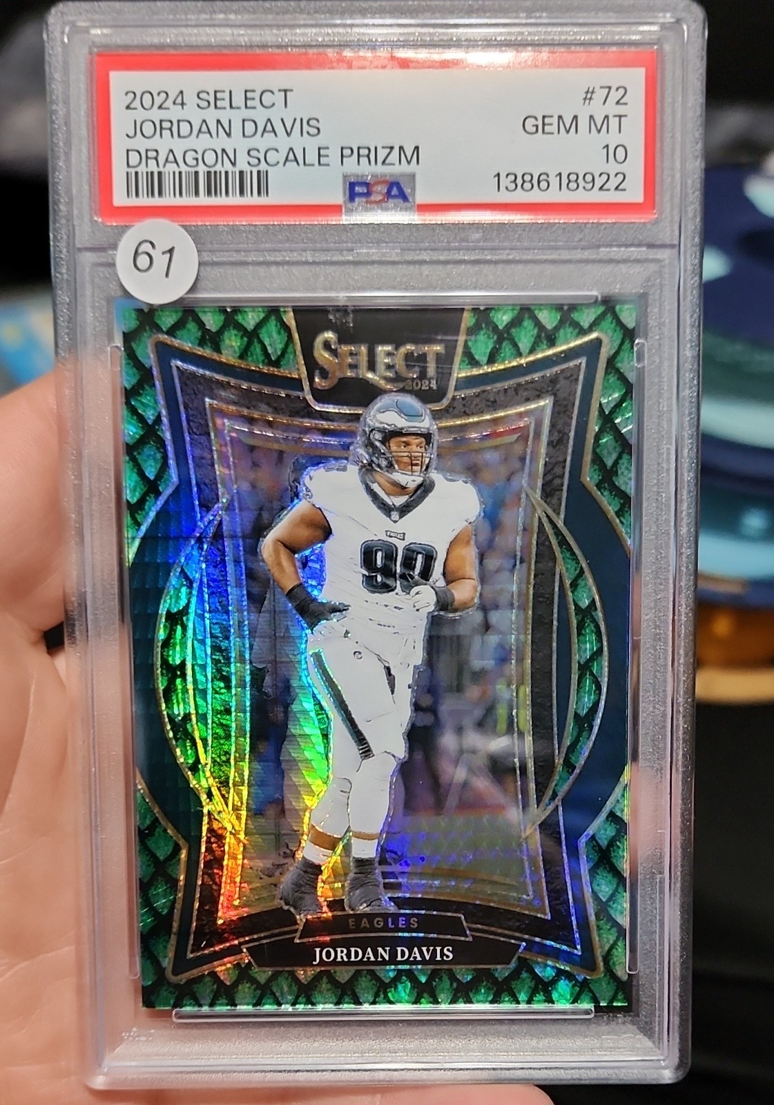 2024 Panini Select - Concourse Jordan Davis #72 Dragon Scale Prizm /81