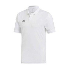 NEW Adidas Men'S Team 19 Polo 2X LARGE White Short Sleeve