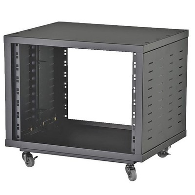 Pulse 8HE 19'' Universal Open Rack Schrank mit Rollen