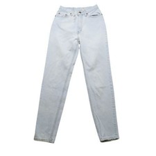 Vtg Levis 501 Jeans Womens 7M Light Wash Denim USA Made High Rise Distressed 90s