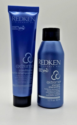 Redken Extreme Shampoo 1.7oz And Conditioner 1oz Travel Size Set
