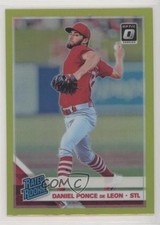 2019 Panini Donruss Optic Lime Green Prizm Daniel Ponce de Leon Rookie RC 6h5
