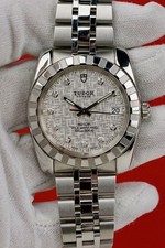 2021 TUDOR Classic 38mm #M21010-0012 Diamond Linen Dial! Box & Papers 3