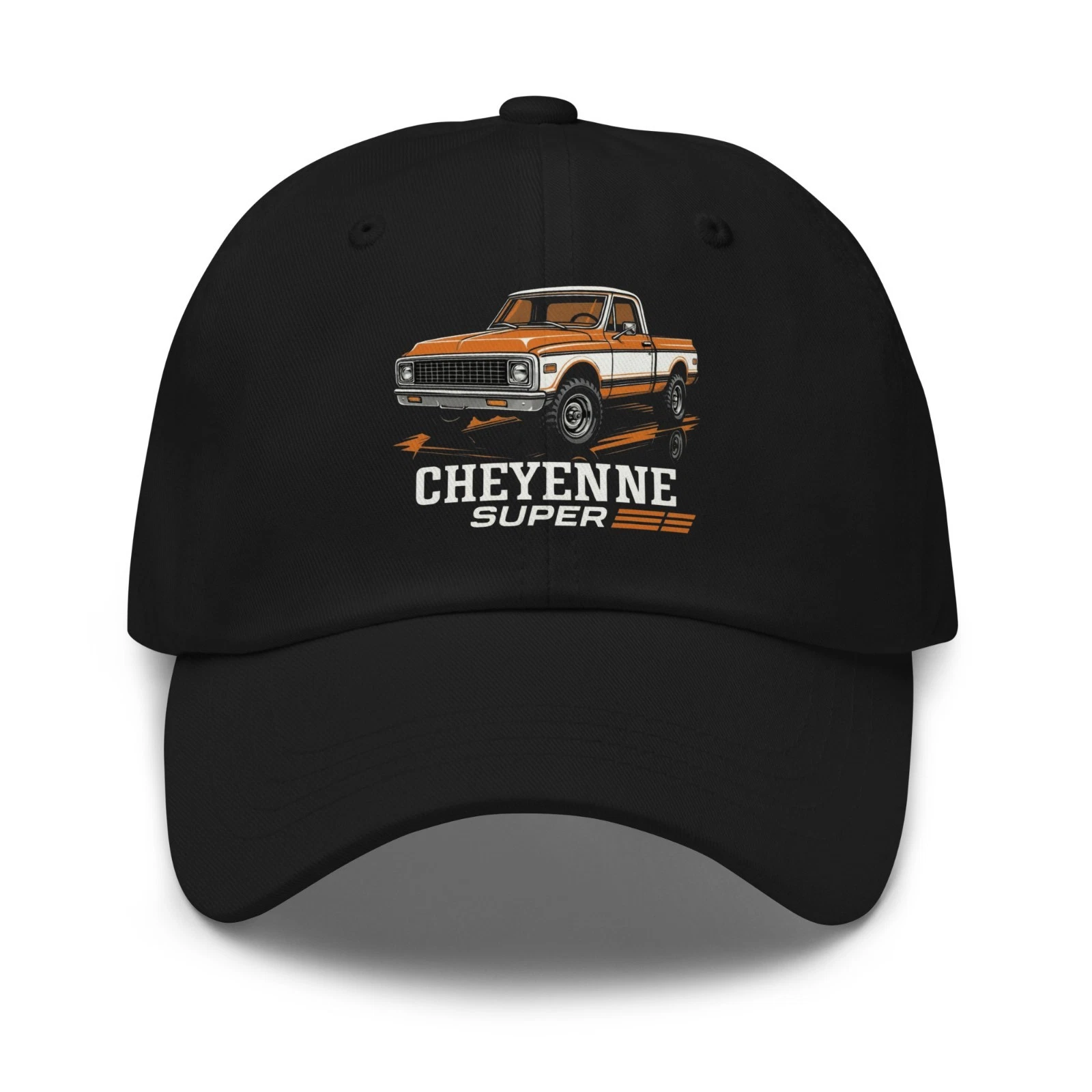 Orange Chevy Cheyenne Super 10 Dad Hat – Vintage Classic Pickup Truck Cap