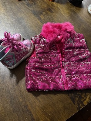 Troll shoes And Sequin Vest Set Pink Shoes Y 8 Vest Y 5