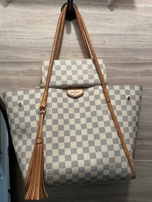 Louis Vuitton Damier Azur Tote w/ matching zip around wallet