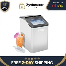 Iceman Countertop Nugget Ice Maker, 33lbs/Day, Self-Cleaning, Stainless Steel