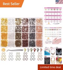 Multi-Color Jewelry Making Kit: 2340Pcs Lobster Clasps  Jump Rings