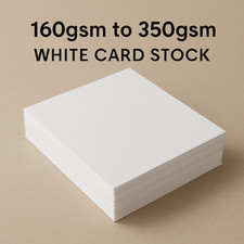 A4 A5 Smooth White Craft Card 160–350gsm – Printing, Invitations, Card Making