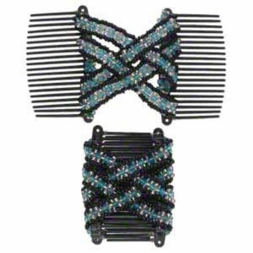 Magic 3" Double Comb Set PLASTIC teeth hair clip 5 styles COMFORTABLE Acrylic - Picture 6 of 11