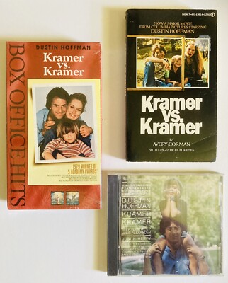 Kramer Vs Kramer 1979 (VHS & Movie Tie-In Book Soundtrack CD Set) Dustin Hoffman