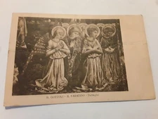 Original 1917 Postcard B. Gozzoli - Paradise - Detail 