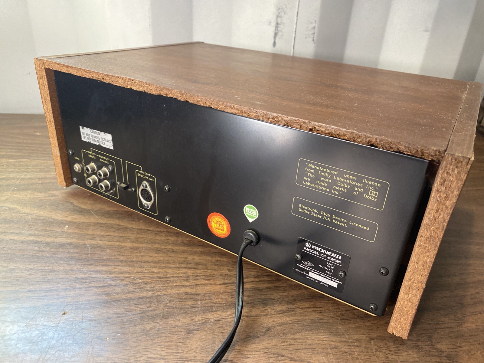 Vintage Pioneer Stereo Cassette Tape Deck Model CTF2121 eBay