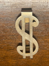 Vintage SWANK Dollar Sign Money Bill Clip Retro