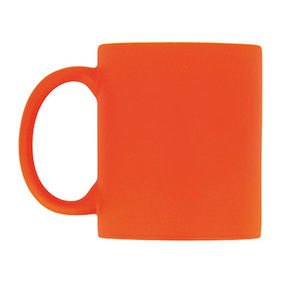 4 x Neon Bright Fluorescent Large 310ml Ceramic Coffee or Tea Mug Cup ...
