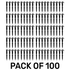 100 x Irrigation Soaker Hose Leaky Pipe Garden Water Pegs/stakes for Porous Pipe