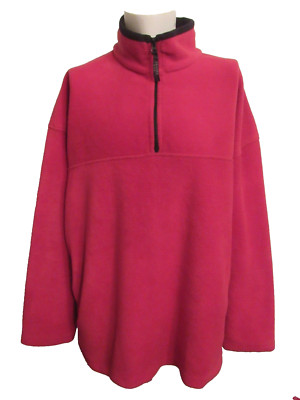 VTG Trader Bay Sweatshirt Adult 2XL 1/4 Zip Fleece Pockets Sweater Outdoor Men