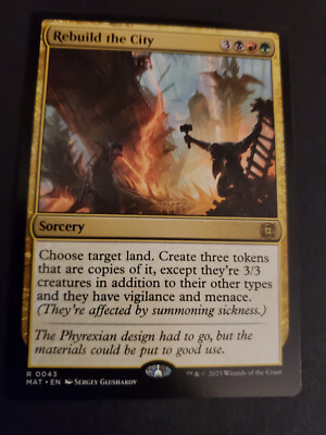 MTG Rebuild the City March of the Machine: The Aftermath 0043 NM Rare